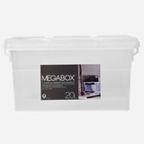 MegaBox Storage Box with Handle (Transparent/Clear) - 20L