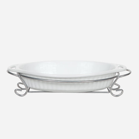 Hosh Everette Oval Bakedish with Handle