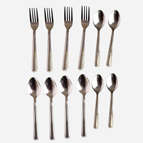 Hosh Laura Set of 4 Spoon, Fork and Teaspoon