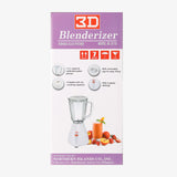 3D Blender Glass Jar 1.5L White