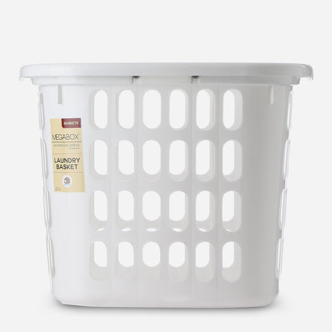 MegaBox Laundry Basket White 33L