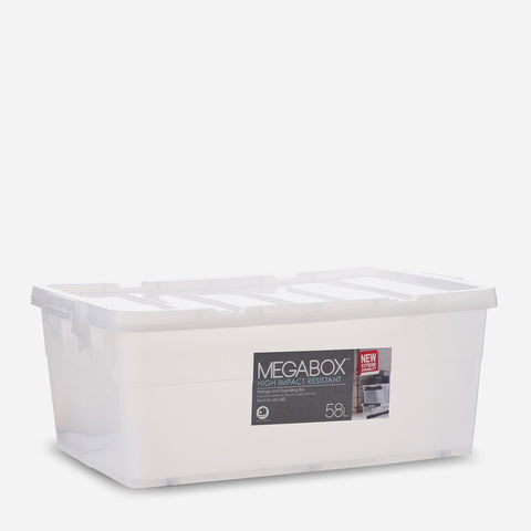 MegaBox Storage Box Transparent/Clear 58L