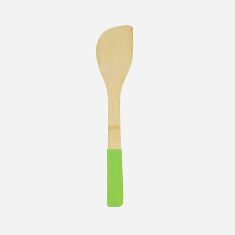 Eurochef Bamboo Angled Turner with Silicone Handle