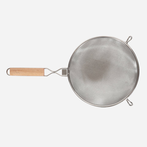 Stainless Steel Mesh Strainer with Wood Handle 2pc