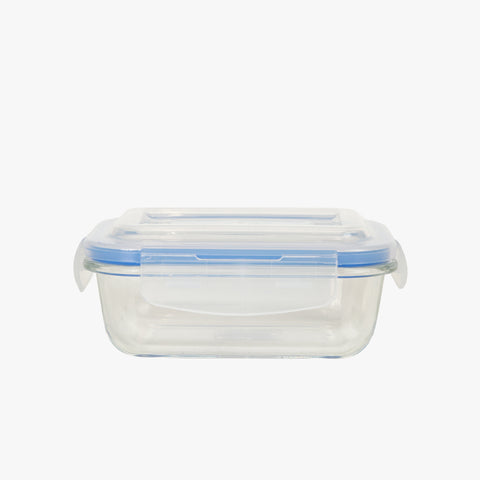 Masflex Rectangular Glass Food Container - 370ml