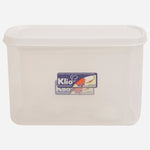 Klio Set of 2 Seal Ware Food Keeper with Spoon (White) - 650ml and 1.2L