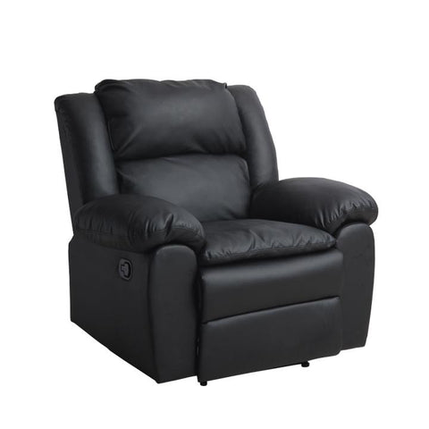 Hosh 1-Seater Air Leather Recliner Black