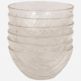 Tulips 6pc Clear Dessert Bowl 4.5in