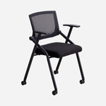 Hosh Foldable Office Chair with Wheels Black