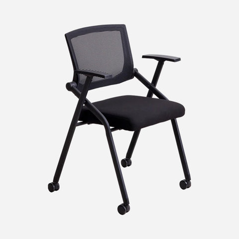 Hosh Foldable Office Chair with Wheels Black