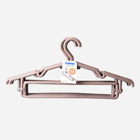 Home Buddy Rotary Frame Clothes Hanger (Brown) - 6pc