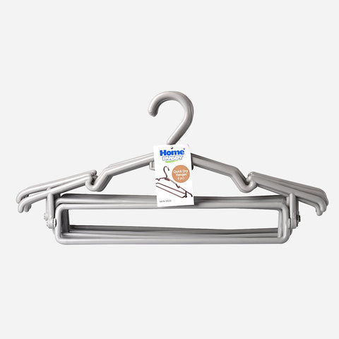 Home Buddy Rotary Frame Clothes Hanger (Gray) - 6pc