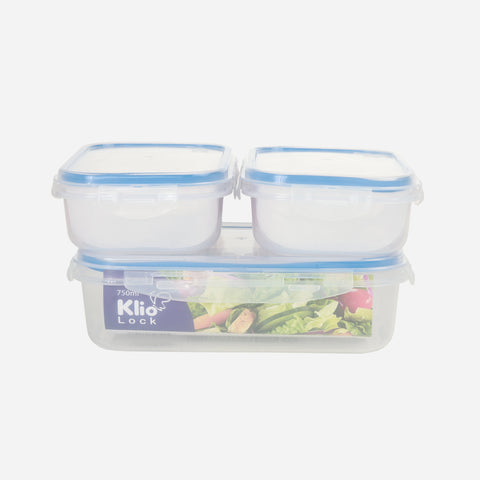Klio Set of 3 Food Keeper 2250ml and 1750ml