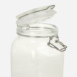 Hosh Square Glass Jar with Lid and Clip - 1500ml