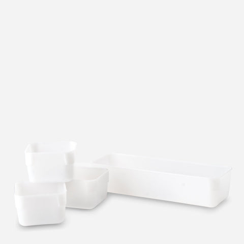 Clas 4-Pack Desk Organizer White