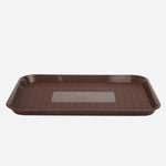 Klio Rectangular Serving Tray (Brown) 13.5x10.5 in