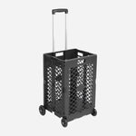 4-Wheeled Multi-Purpose Trolley Cart - Black