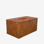 Tahanan by Kultura Tissue Box Brown Banig Tall