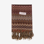 Tropiko Pashmina Shawl with Zigzag Print