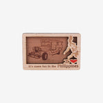 Kultura It's More Fun Wooden Jeepney Magnetic Decor