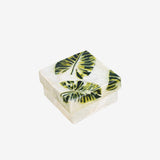 Tahanan by Kultura Capiz Box with Leaves Design Set of 3