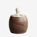 Tahanan by Kultura Tribo Acacia Canister with Ceramic Cover Medium