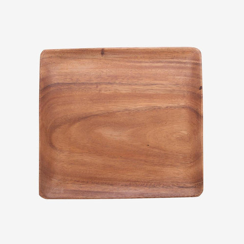 Tahanan by Kultura Plate Square Acacia x8 #WCE1864