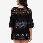 Crochet Cover-up with Diamond Shaped Panels