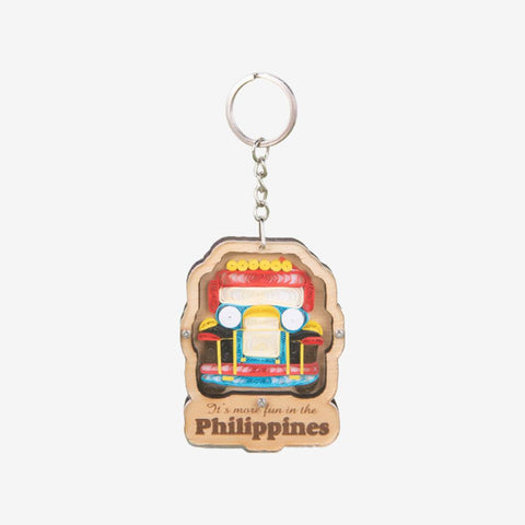 Kultura Paper Quilling Laminated Jeepney Keychain