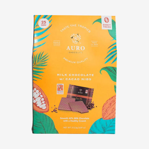 Auro Chocolate 42% Milk Chocolate with Cacaonibs