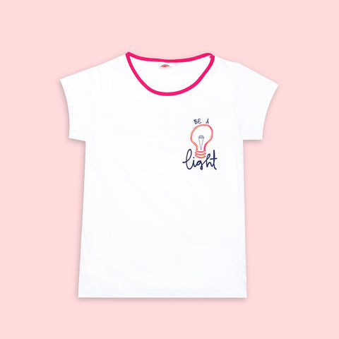 Smartbuy Ladies' T-shirt with Print in White