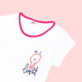 Smartbuy Ladies' T-shirt with Print in White