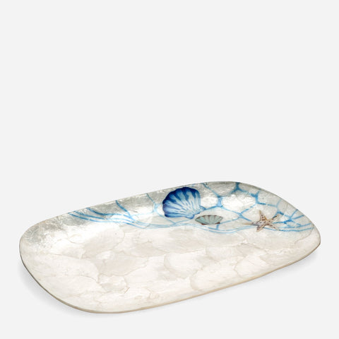 Tahanan by Kultura Capiz Rectangular Plate with Sea Shells Design