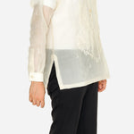 En Barong Filipino Cocoon Silk Long Sleeve Natural Barong