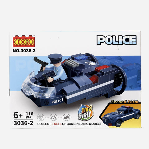 Cogo 3036 2 Police 116Pcs Building Blocks Toy For Kids