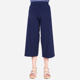 Smartbuy Ladies' Square Pants Mid Length in Navy Blue