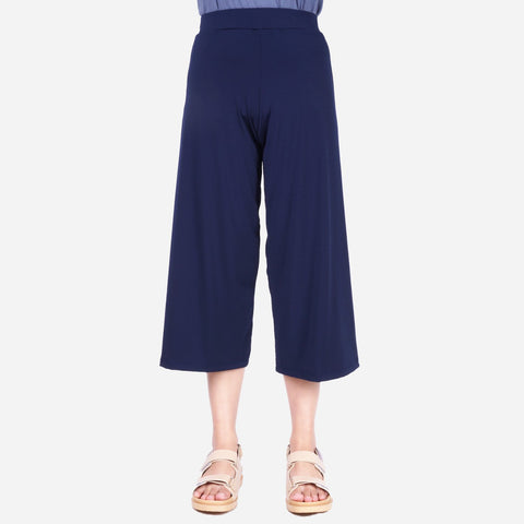 Smartbuy Ladies' Square Pants Mid Length in Navy Blue