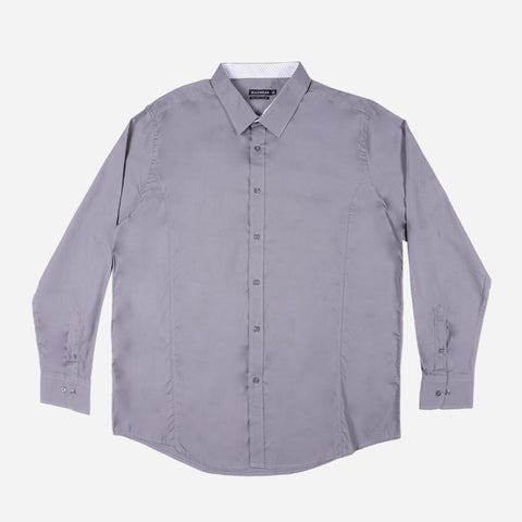 Maxwear Dress Shirt Plain Gray