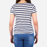 Smartbuy Ladies' Blouse Stripes in Navy Blue