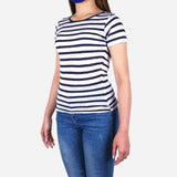 Smartbuy Ladies' Blouse Stripes in Navy Blue