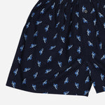 Baleno Printed Boxer Shorts Navy Blue