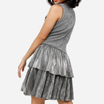 True Love Tiered Flounce Dress Black