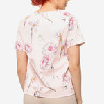 SM Woman Prima Satin Floral Top Pink