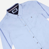 Maxwear DressShirt Long Sleeve Twill Light Blue