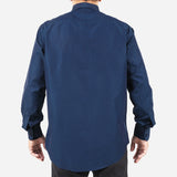 Mainstreet Long Sleeve Plain Textured Blue