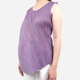 SM Woman Prima Round Neck Electric Pleated Blouse