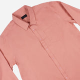 Maxwear Business Dress Shirt Long Sleeve Plain Brick