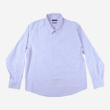 Maxwear Business Dress Shirt Long Sleeve Bamboo Stripes Plum