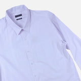 Maxwear Business Dress Shirt Long Sleeve Bamboo Stripes Plum