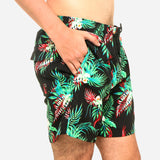 Coco Republic Orchid Leaves Boardshorts Navy Blue